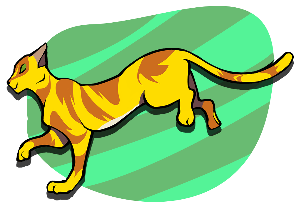 Super kot, który biegnie